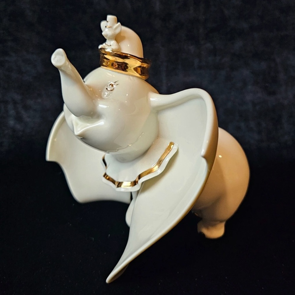 LENOX Disney Showcase Dumbo & Timothy Mouse Flying Elephant 24K Gold Trim NO BOX